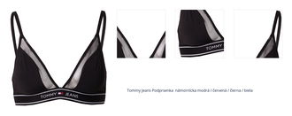 Tommy Jeans Podprsenka  námornícka modrá / červená / čierna / biela 1