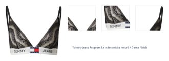 Tommy Jeans Podprsenka  námornícka modrá / čierna / biela 1
