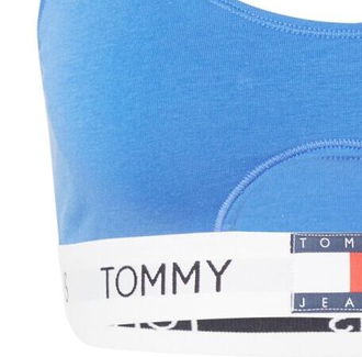 Tommy Jeans Podprsenka  námornícka modrá / nebesky modrá / červená / biela 8