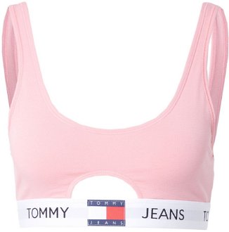 Tommy Jeans Podprsenka  námornícka modrá / ružová / červená / biela