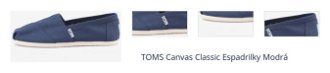 TOMS Canvas Classic Espadrilky Modrá 1