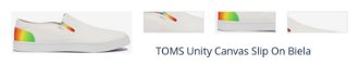 TOMS Unity Canvas Slip On Biela 1