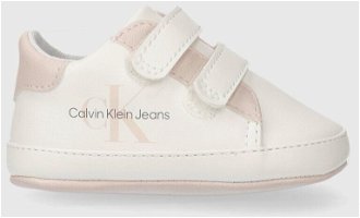 Topánky pre bábätká Calvin Klein Jeans ružová farba