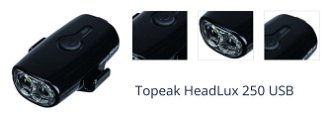 Topeak HeadLux 250 lm Black Cyklistické svetlo 1