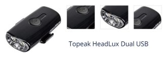 Topeak HeadLux 10 lm Black Cyklistické svetlo 1