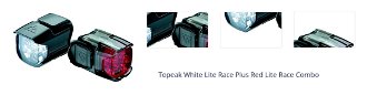 Topeak White Lite Race/Red Lite Race Front 25 lm / Rear 5 lm Cyklistické svetlo 1
