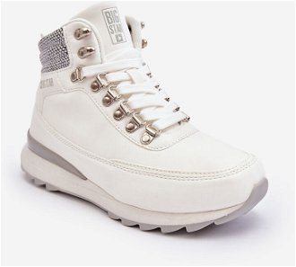 Trapper Lace-up Trekking Boots White Big Star 2