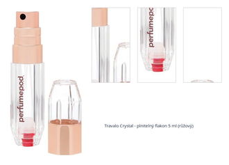 Travalo Crystal - plnitelný flakon 5 ml (růžový) 1