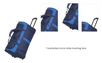 Travelite Basic Active trolley travel bag Navy 1