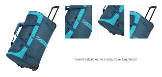 Travelite Basic Active trolley travel bag Petrol 1