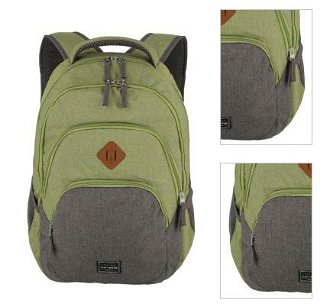 Travelite Basics Backpack Melange Green/grey 3