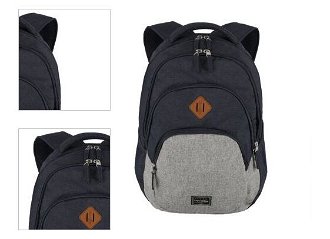 Travelite Basics Backpack Melange Navy/grey 4