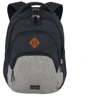 Travelite Basics Backpack Melange Navy/grey 2