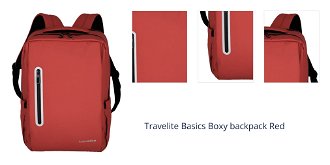 Travelite Basics Boxy backpack Red 1