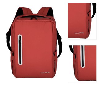 Travelite Basics Boxy backpack Red 3