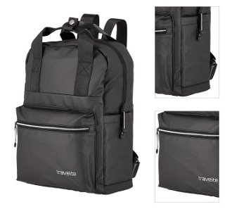 Travelite Basics Canvas Backpack Black 3