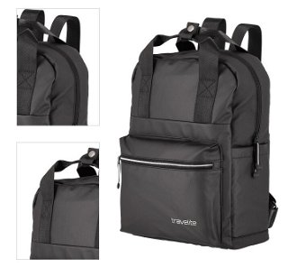 Travelite Basics Canvas Backpack Black 4