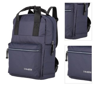 Travelite Basics Canvas Backpack Navy 3