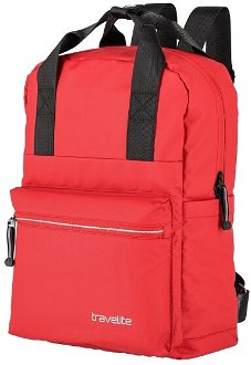 Travelite Basics Canvas Backpack Red 2