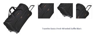 Travelite Basics Fresh Wheeled Duffle Black 1