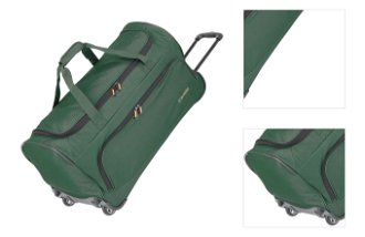 Travelite Basics Fresh Wheeled Duffle Dark green 3