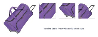 Travelite Basics Fresh Wheeled Duffle Purple 1