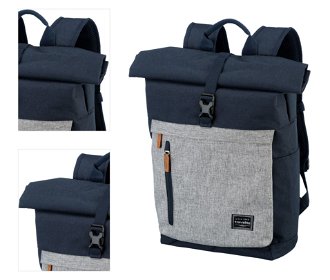 Travelite Basics Roll-up Backpack Navy/Grey 4
