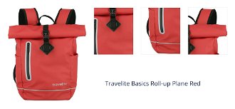 Travelite Basics Roll-up Plane Red 1
