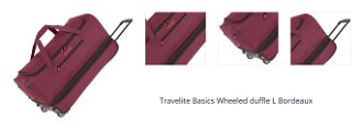 Travelite Basics Wheeled duffle L Bordeaux 1