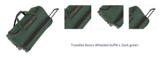 Travelite Basics Wheeled duffle L Dark green 1