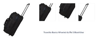 Travelite Basics Wheeled duffle S Black/blue 1