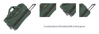 Travelite Basics Wheeled duffle S Dark green 1