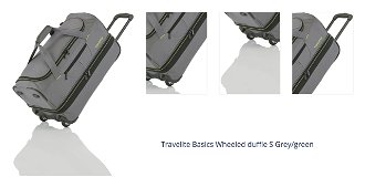 Travelite Basics Wheeled duffle S Grey/green 1