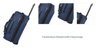 Travelite Basics Wheeled duffle S Navy/orange 1