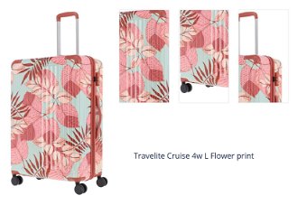 Travelite Cruise 4w L Flower print 1