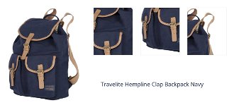 Travelite Hempline Clap Backpack Navy 1
