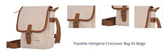 Travelite Hempline Crossover Bag A5 Beige 1