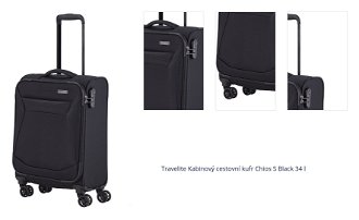 Travelite Kabinový cestovní kufr Chios S Black 34 l 1
