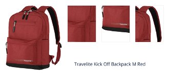 Travelite Kick Off Backpack M Red 1