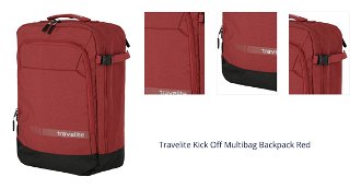 Travelite Kick Off Multibag Backpack Red 1
