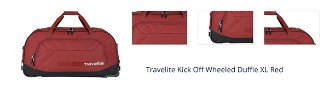 Travelite Kick Off Wheeled Duffle XL Red 1