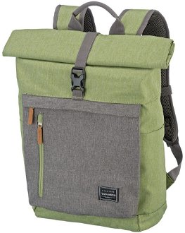Travelite Městský batoh Basics Roll-up Green/Grey 35 l