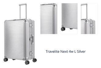 Travelite Next 4w L Silver 1