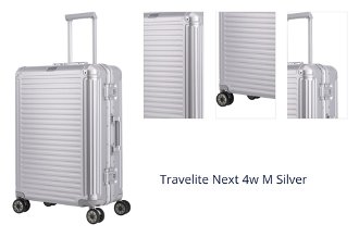 Travelite Next 4w M Silver 1