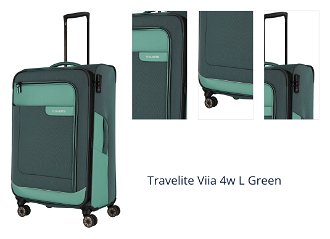 Travelite Viia 4w L Green 1