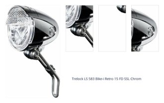 Trelock LS 583 Bike-i Retro 15 lm Chrom Cyklistické svetlo 1