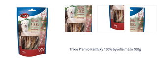 Trixie Premio Pamlsky 100% byvolie mäso 100g 1