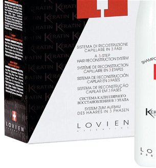 Trojfázový keratínový systém pre poškodené vlasy Lovien Essential Biotissulare - 2x 250 ml + 100 ml (74) + DARČEK ZADARMO 8