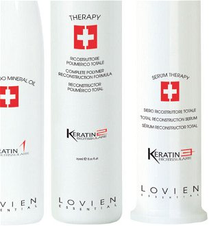 Trojfázový keratínový systém pre poškodené vlasy Lovien Essential Biotissulare - 2x 250 ml + 100 ml (74) + DARČEK ZADARMO 9