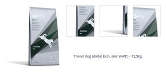 Trovet dog (diéta) Exclusion (NVD) - 12,5kg 1